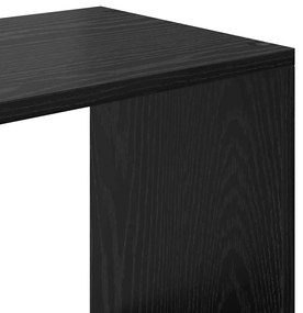 Gabinete de Livros Carvalho preto 137,5 x 29 x 137,5 cm