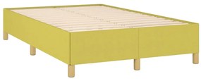 Estrutura de cama sem colchão 120x200 cm tecido verde