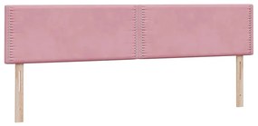 Cama com molas/colchão rosa 180x220 cm veludo
