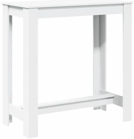 Mesa de bar 102x50x103,5 cm derivados de madeira branco