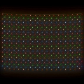 Rede luzes de natal 4x4 m 544 luzes LED int/ext colorido