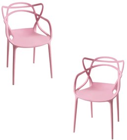 Pack 2 Cadeiras Korme Kid (Infantil) - Rosa
