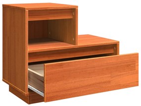 Armário de Cabeceira 2 pcs Castanho-mel 60 x 34 x 51 cm