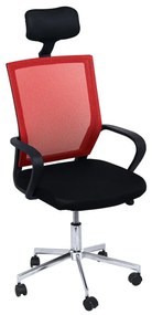 Cadeira Solium - Vermelho e Preto