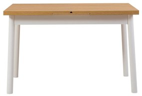 Conjunto de Mesa de Jantar Extensível e Cadeiras Oliver – Branco – Mes