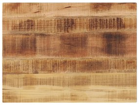 vidaXL Tampo de mesa retangular 90x70x3,8 cm mangueira áspera maciça