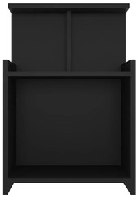 Mesa de cabeceira 40x35x60 cm contraplacado preto