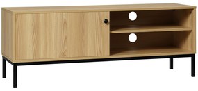 HOMCOM Móvel de TV Até 50 Polegadas 3 Compartimentos 2 Passa Cabos com Porta deslizante 120x39,5x46 cm | Aosom Portugal