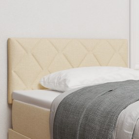 Cabeceira vidaXL Design Blocos de Diamante Creme 90 cm Tecido
