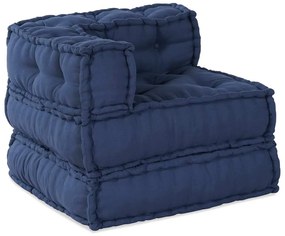 Pouf Modular vidaXL Indigo 70x70x54 em Tecido