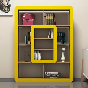 Estante Orkide – Nogueira Amarela – 108,4x140x21,8 cm