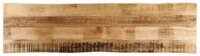 vidaXL Tampo de mesa c/borda viva 160x40x3,8cm mangueira áspera maciça