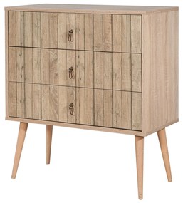 Cômoda Trio – Carvalho Sonoma – 80x90x40 cm