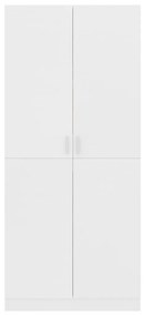 Roupeiro 80x52x180 cm contraplacado branco