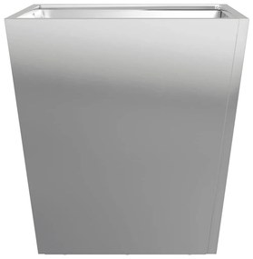Vaso/floreira de jardim 40x40x40 cm aço galvanizado