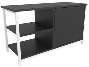 Móvel TV Muskegon – Branco Antracite – 89,6 x 35,3 x 50,8 cm