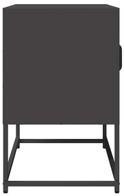 Móvel de TV 68x39x60,5 cm aço laminado a frio preto