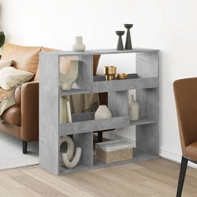vidaXL Divisória 100x33x94,5 cm derivados de madeira cinzento cimento