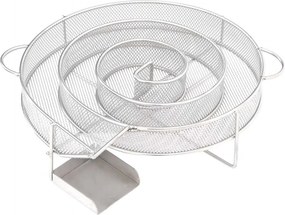 vidaXL Gerador de fumo frio redondo 19,5 cm aço inoxidável