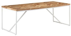 Mesa de jantar 200x90x76 cm madeira acácia maciça e mangueira