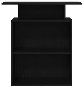 Balcão de recepção 100x40x104 cm derivados de madeira preto