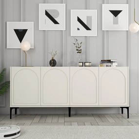 Console Lyon – Cream e Black – 180 cm x 79 cm x 35 cm