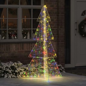 vidaXL Árvore de Natal com 240 LEDs Multicolor 180 cm Acrílo