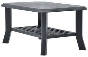 Mesa de centro 90x60x46 cm plástico antracite