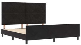 Estrutura de Cama vidaXL Preta 180x200 cm Veludo