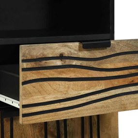 Conjunto de Móveis para Banheiro com gaveta 3 pcs Castanho Alto