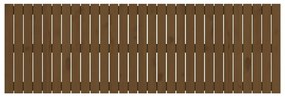 Cabeceira de parede 185x3x60 cm pinho maciço castanho-mel