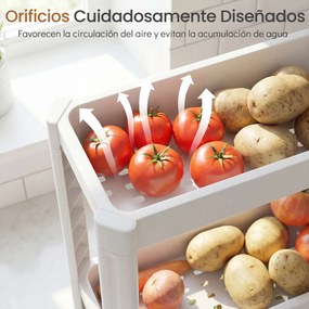 Carrinho de 5 prateleiras, estreito, com rodas suaves 54 x 18,5 x 124 cm em PP Organizador multifuncional para casa de banho, cozinha e lavandaria Bra