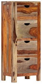 Armário com gavetas 40x30x100 cm madeira de sheesham maciça