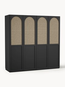 Roupeiro modular com portas de batente Jeanne, L 200 cm, vários tamanhos