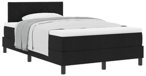 Cama Box com Colchão Preto 120x190 cm Tecido