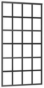 Porta deslizante c/ conj ferragens 102x205cm vidro ESG/alumínio