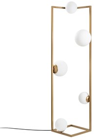 Candeeiro de Pé Corner – Dourado – 35 x 35 x 157 cm