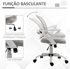 Vinsetto Cadeira de Oficina Ergonômica Cadeira de Escritório Basculant