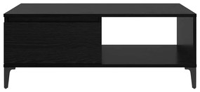 Mesa de centro Carvalho preto 90 x 60 x 35 cm