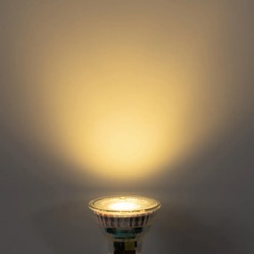 Conjunto de 5 lâmpadas LED GU10 50mm reguláveis transparente 2,5W 450 lm 2700K