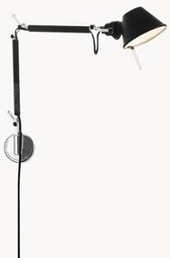 Candeeiro de parede grande regulável com ficha Tolomeo Micro