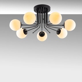 Candeeiro de Teto Daisy – Preto – Diâmetro 90 cm, Altura 35 cm