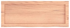 Prateleira de parede 80x30x(2-6) cm carvalho tratado castanho