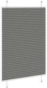 Antracite Plissada Cega 95x150 cm Largura Tecido 94,4 cm