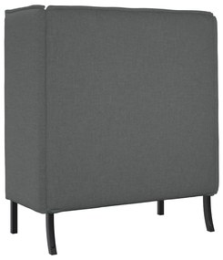 Sofá Highback Cinza Escuro 109x56x121 cm Tecido