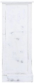 Armário com gavetas 60x30x75 cm madeira branco