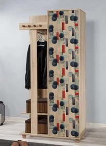 Hall Stand Garmanto – Carvalho Sonoma – 90x192x36 cm