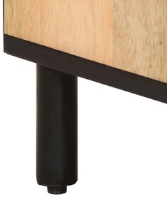 Mesa de cabeceira 40x33x46 cm madeira de mangueira maciça