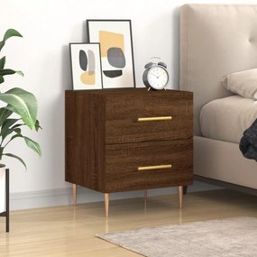 vidaXL Mesa cabeceira 40x35x47,5cm derivados madeira carvalho castanho