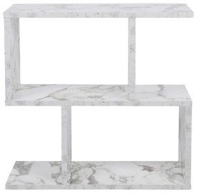 Mesa de Apoio Life – Branco/Preto – 60x60x20 cm